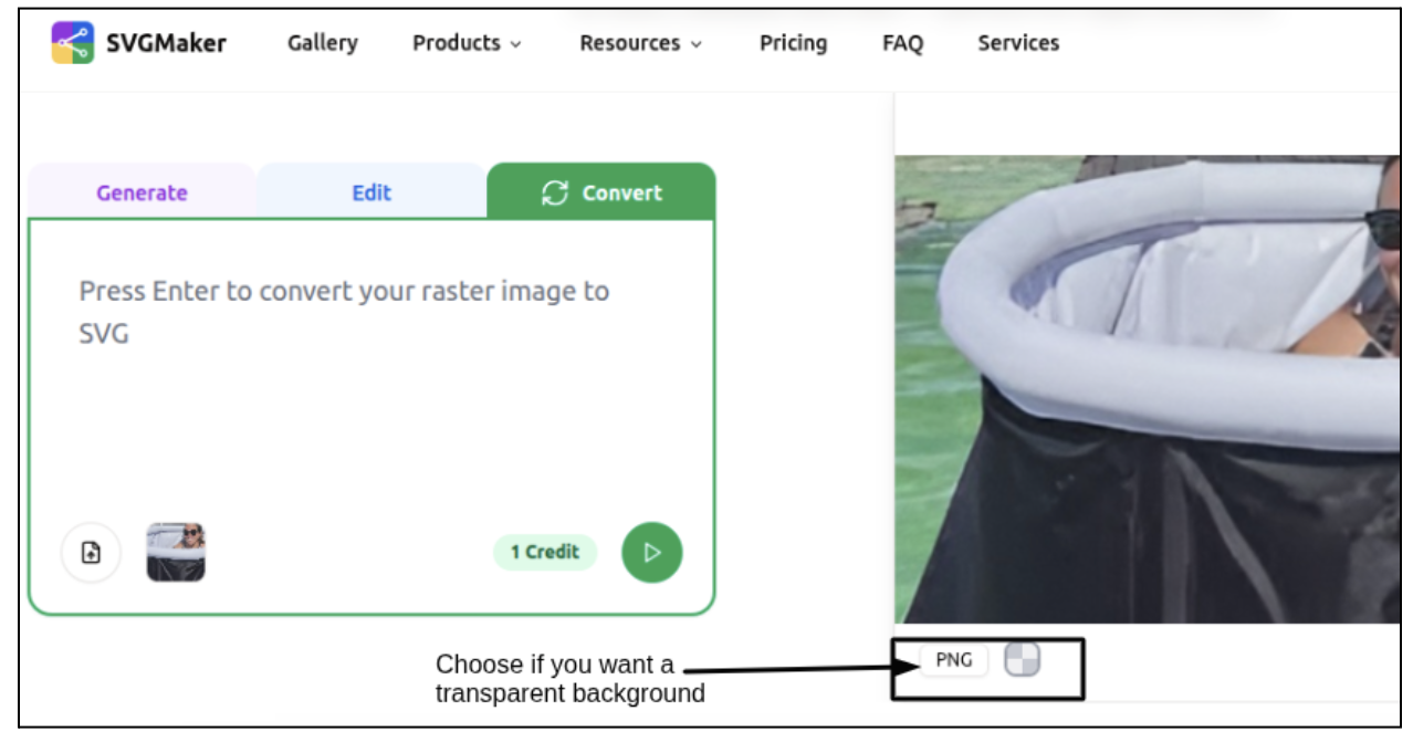 Step 2: Choose conversion settings in SVGmaker